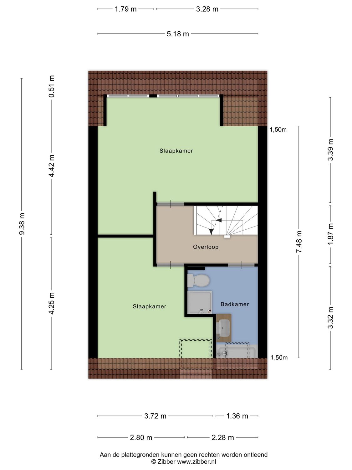 Slakkenveen 520, SPIJKENISSE plattegrond 3