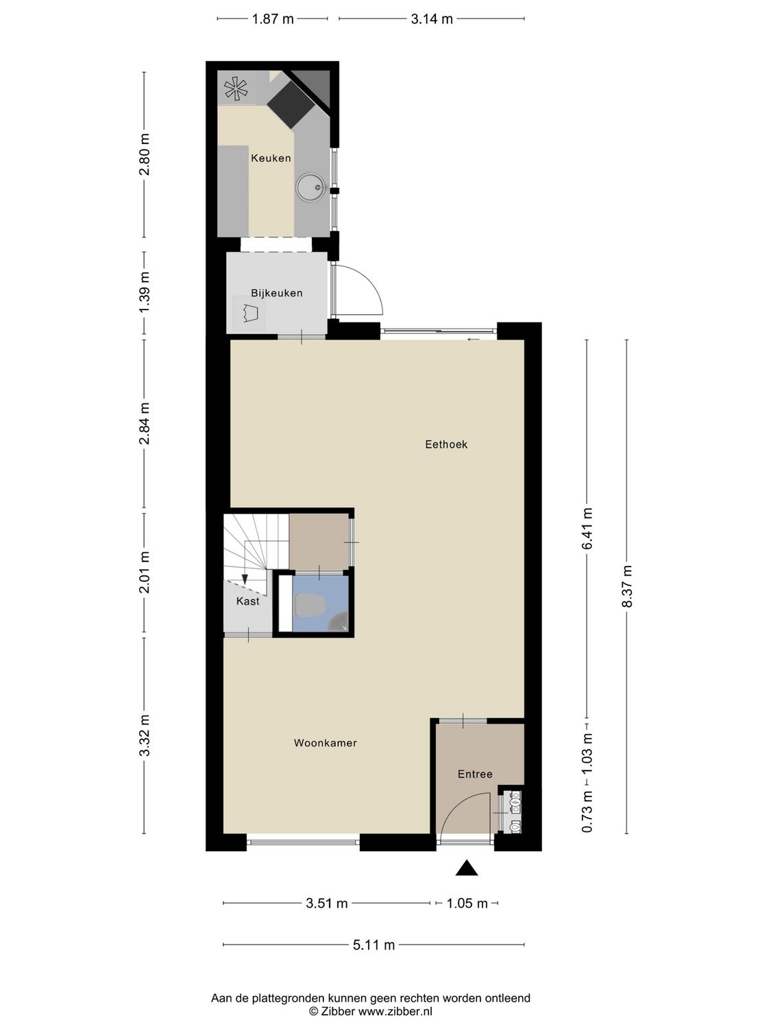 Engel de Merlestraat 8, HEENVLIET plattegrond 0