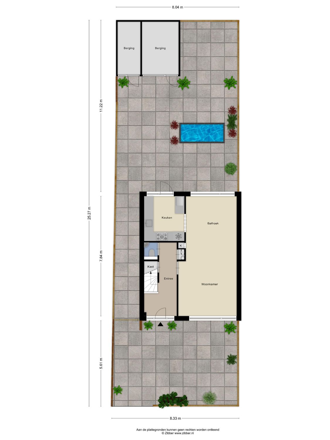 Prof Gerbrandyplein 8, GEERVLIET plattegrond 1