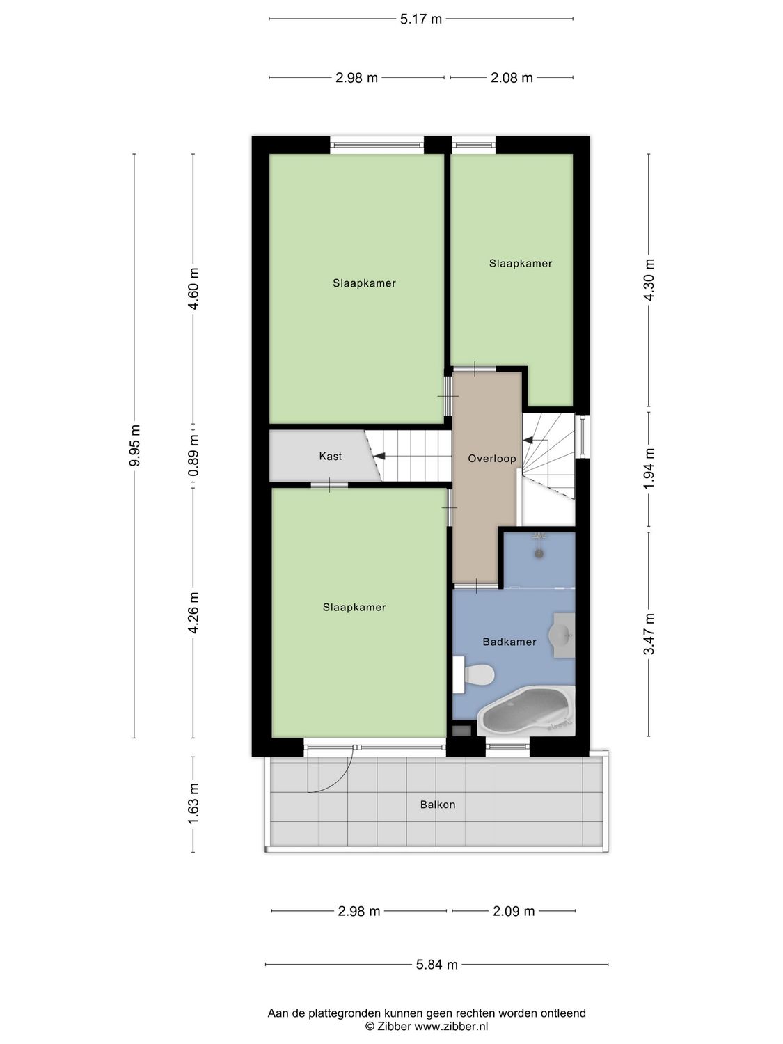 Nijlstraat 26, SPIJKENISSE plattegrond 2