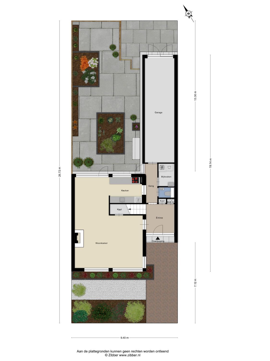 Kikkerveen 370, SPIJKENISSE plattegrond 1