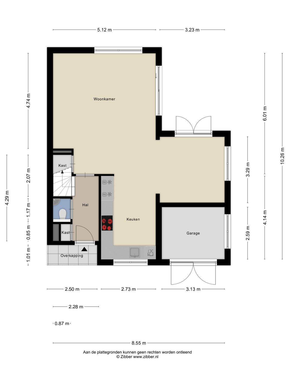 Anke Servaesstraat 36, SPIJKENISSE plattegrond 0