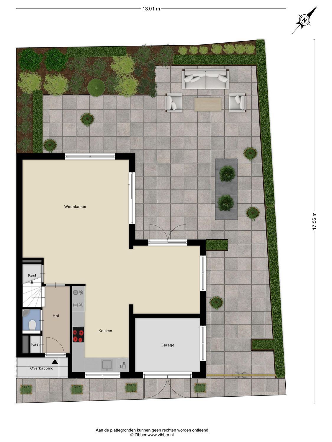 Anke Servaesstraat 36, SPIJKENISSE plattegrond 1
