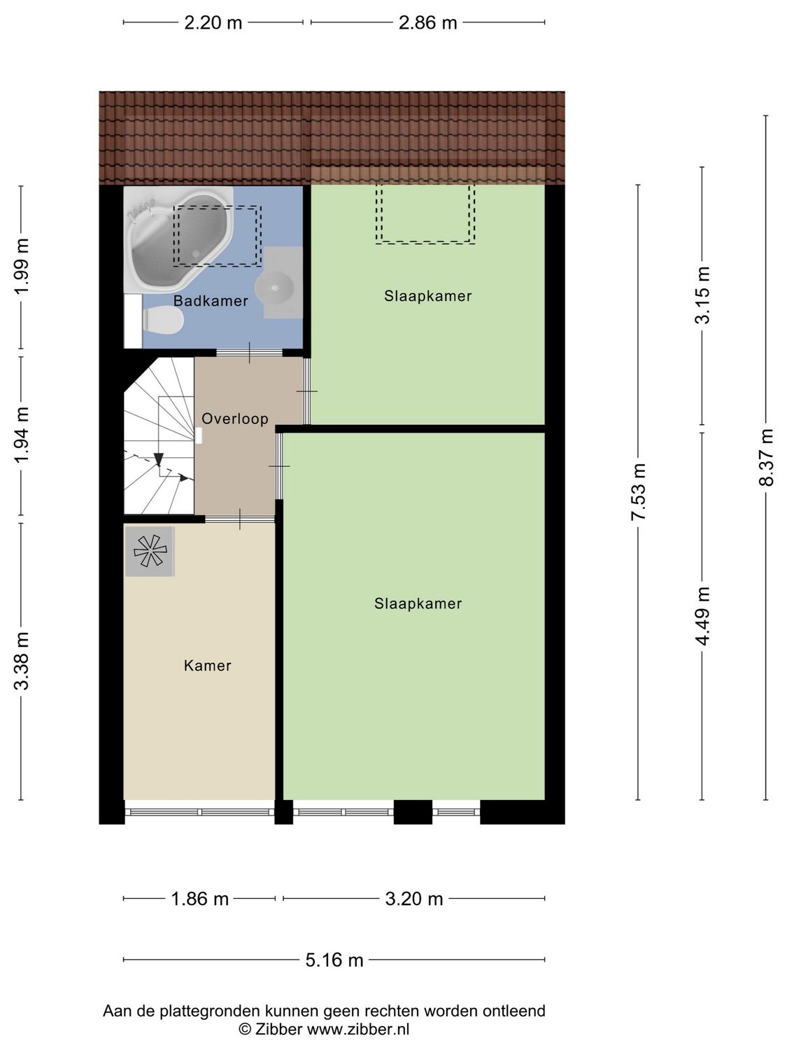Engel de Merlestraat 8, HEENVLIET plattegrond 3