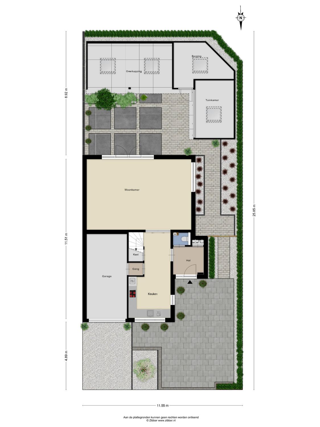 Anne Frankstraat 107, SPIJKENISSE plattegrond 1