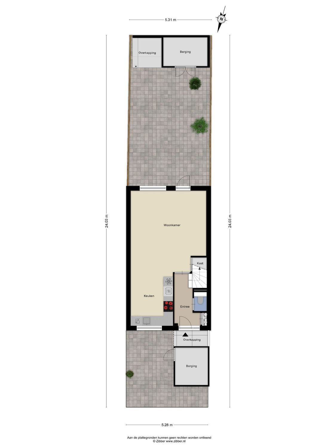 Otellostraat 11, SPIJKENISSE plattegrond 1