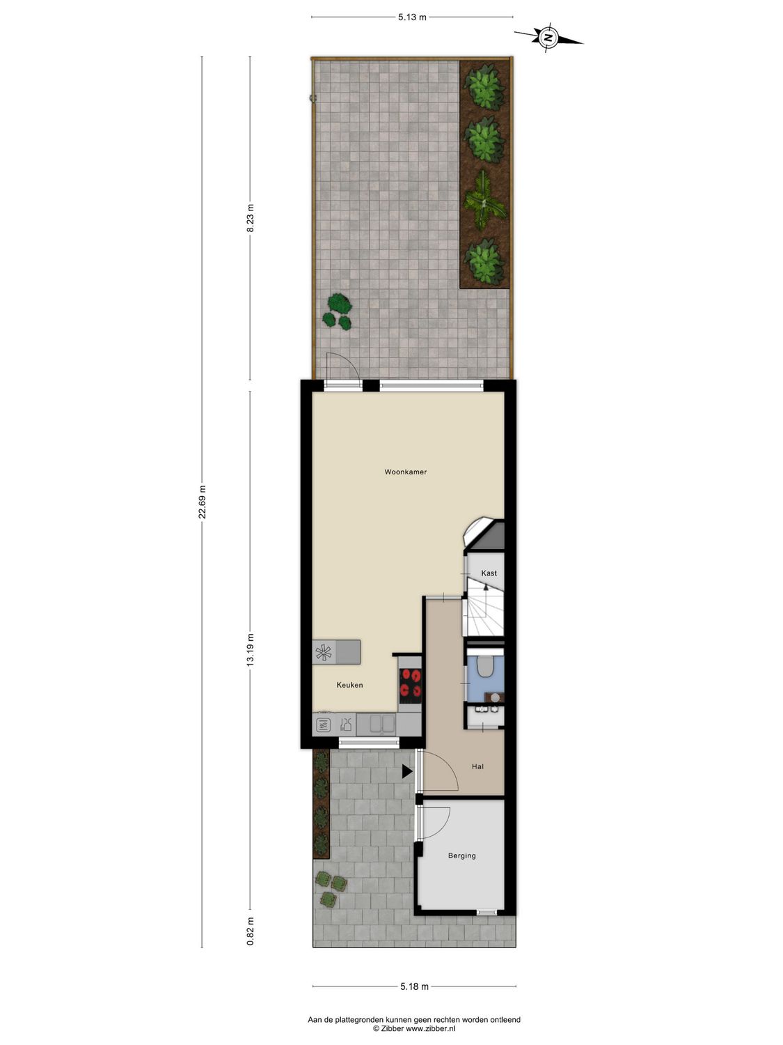 Raaigras 5, SPIJKENISSE plattegrond 1