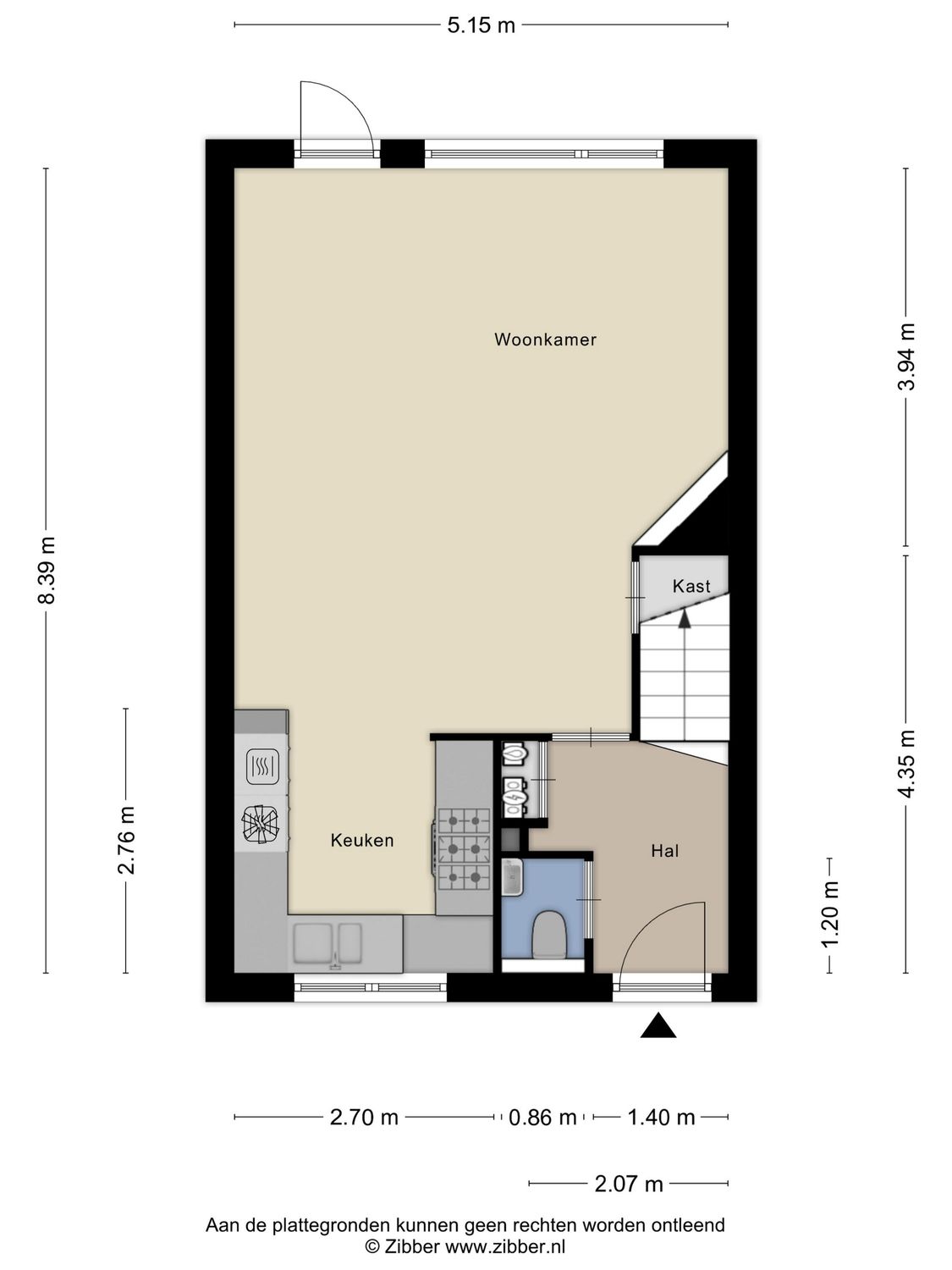 Margaretha Roosenboomstraat 16, SPIJKENISSE plattegrond 1
