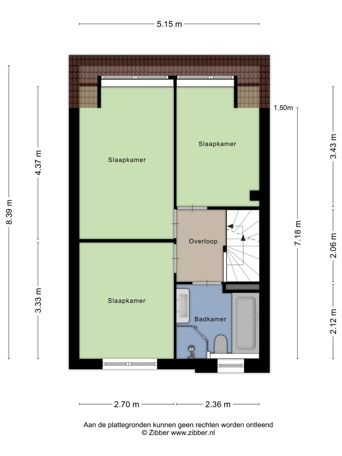 Margaretha Roosenboomstraat 16, SPIJKENISSE plattegrond 3