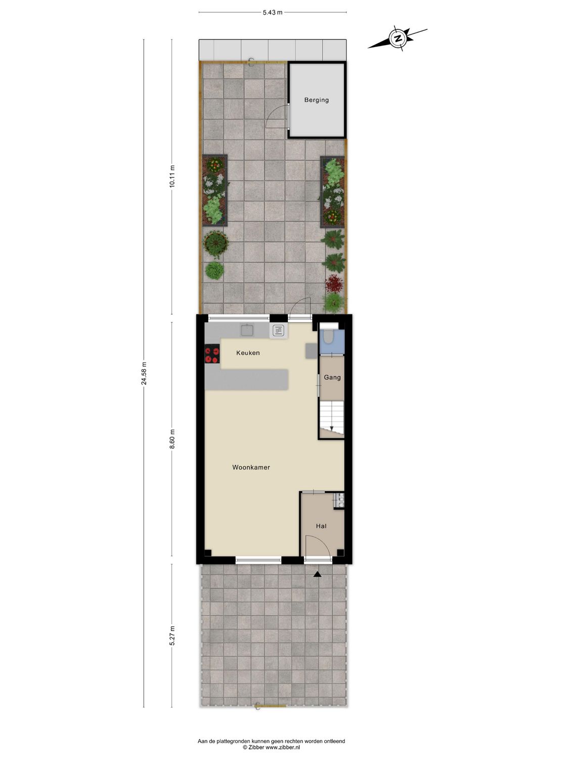 Symfonielaan 42, SPIJKENISSE plattegrond 1