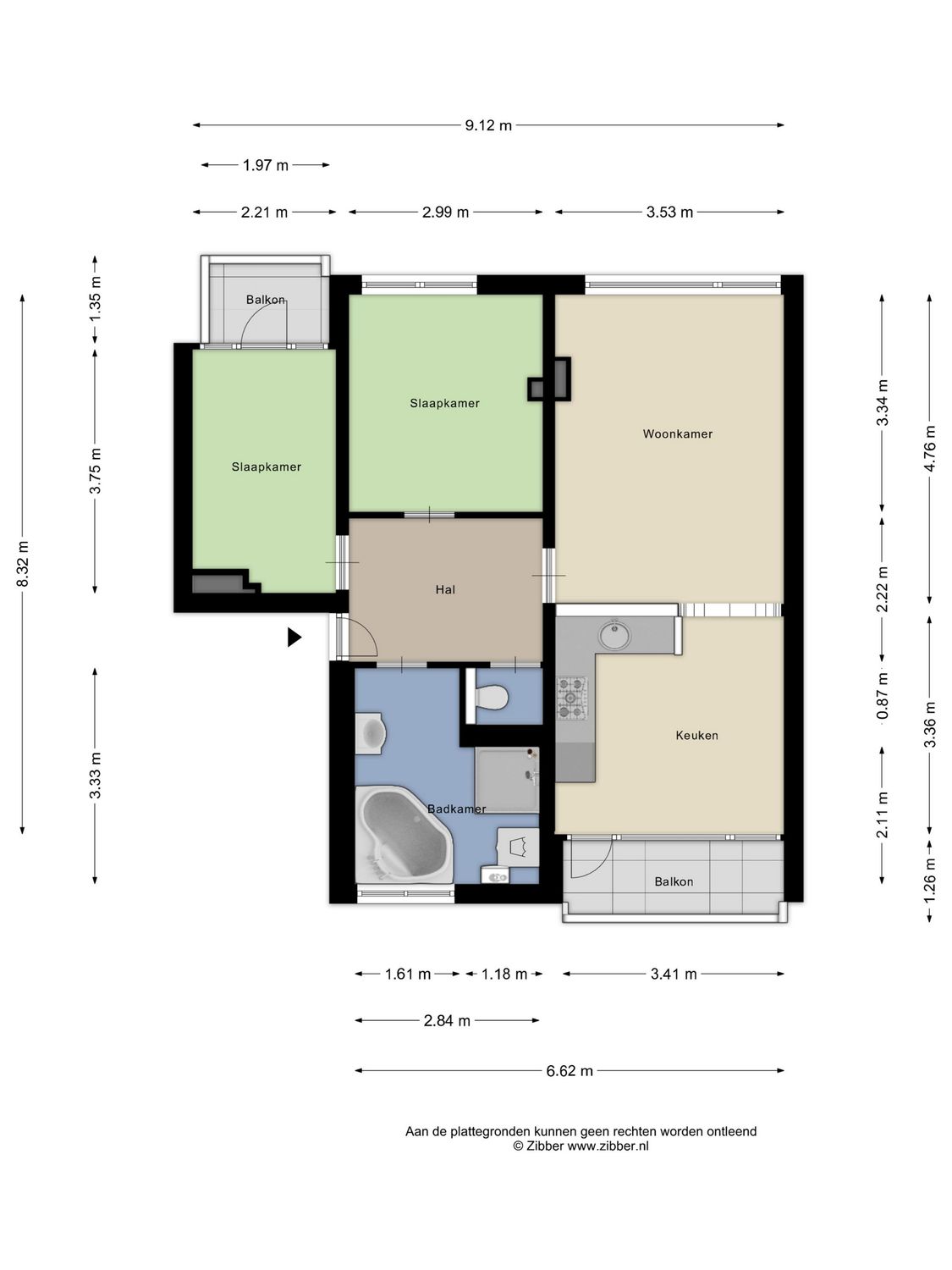 Heyermansstraat 3B, SPIJKENISSE plattegrond 0