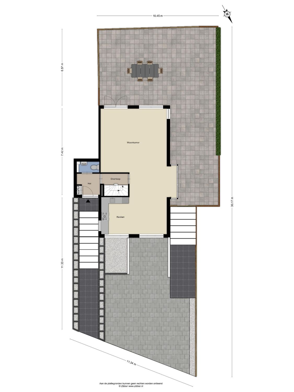 Johanna Naberstraat 3, SPIJKENISSE plattegrond 1