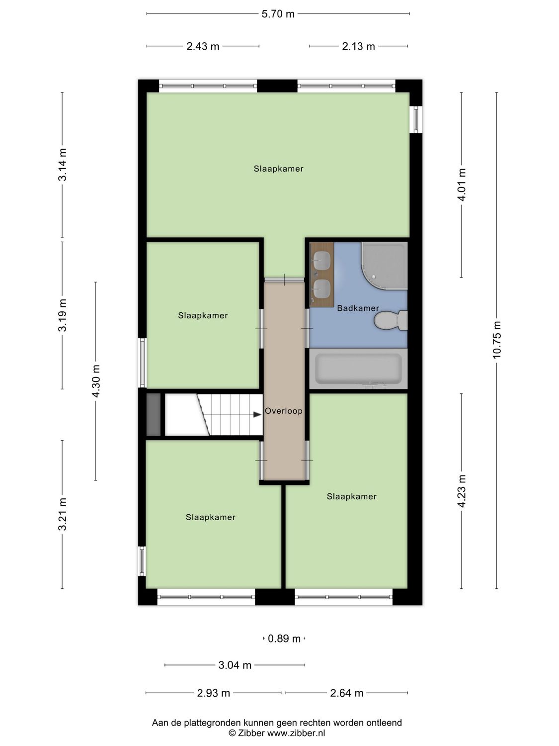 Johanna Naberstraat 3, SPIJKENISSE plattegrond 2