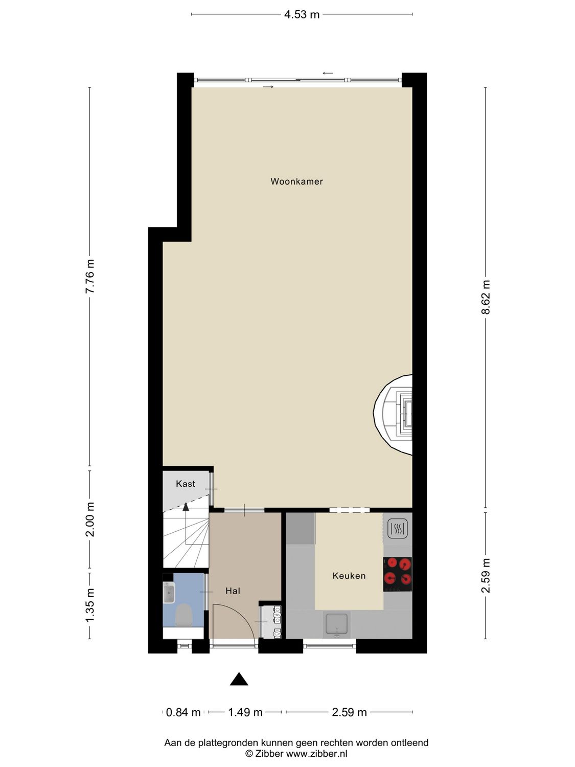 Kerckhoek 8, ZUIDLAND plattegrond 0