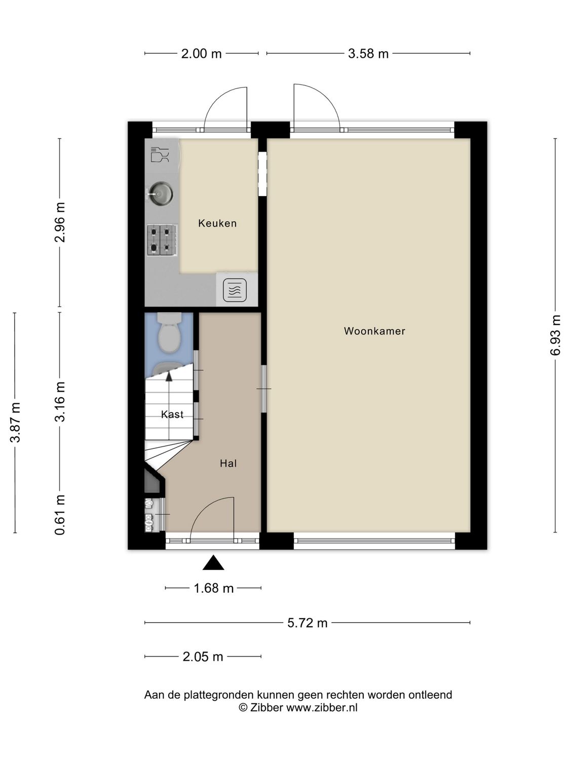 Violierstraat 19, SPIJKENISSE plattegrond 0