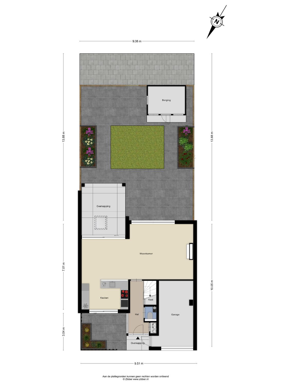 Nemelaerlaan 14, SPIJKENISSE plattegrond 1