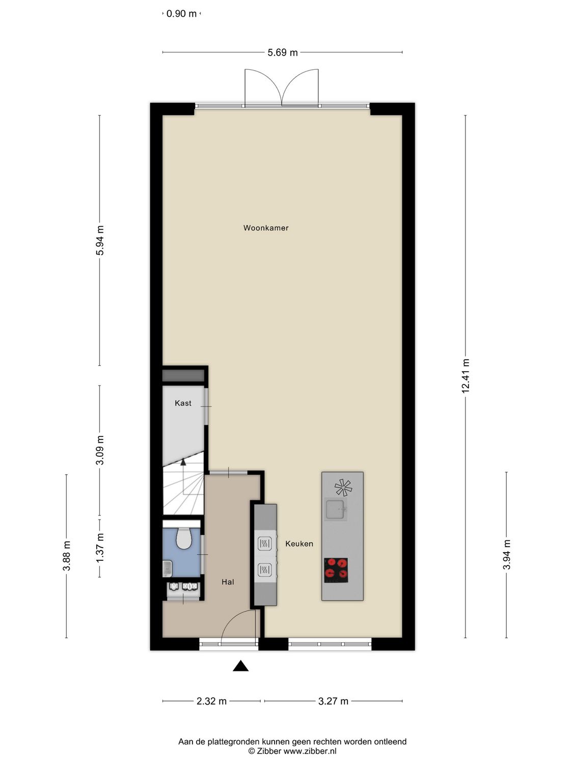 Sluiskade 88, SPIJKENISSE plattegrond 0