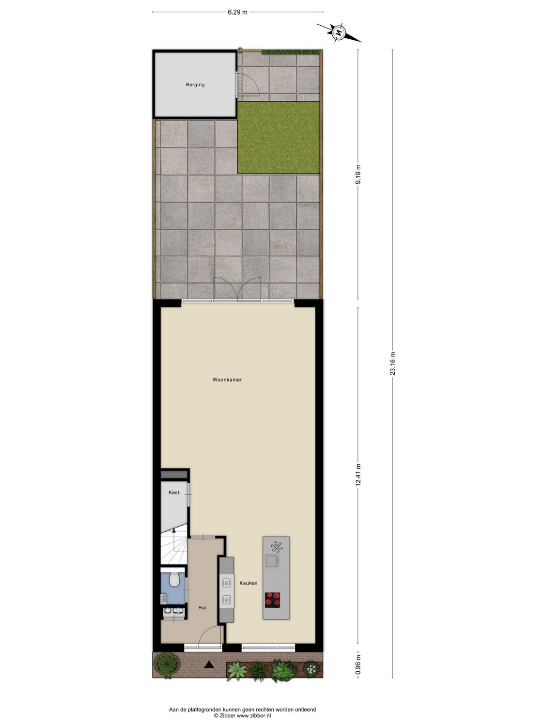 Sluiskade 88, SPIJKENISSE plattegrond 1