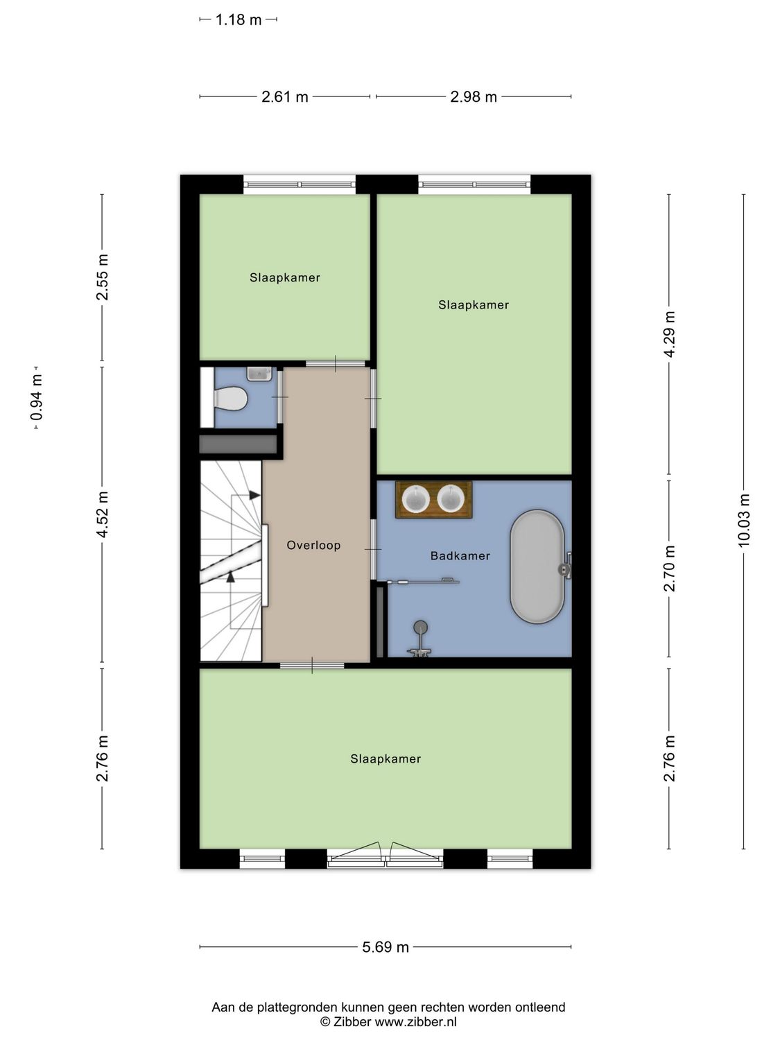 Sluiskade 88, SPIJKENISSE plattegrond 3