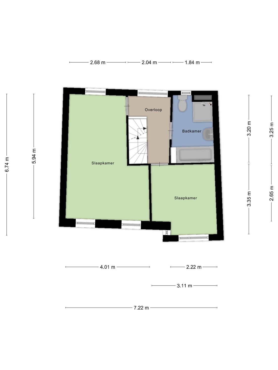 Maria Kleine-Gartmanstraat 108, SPIJKENISSE plattegrond 2