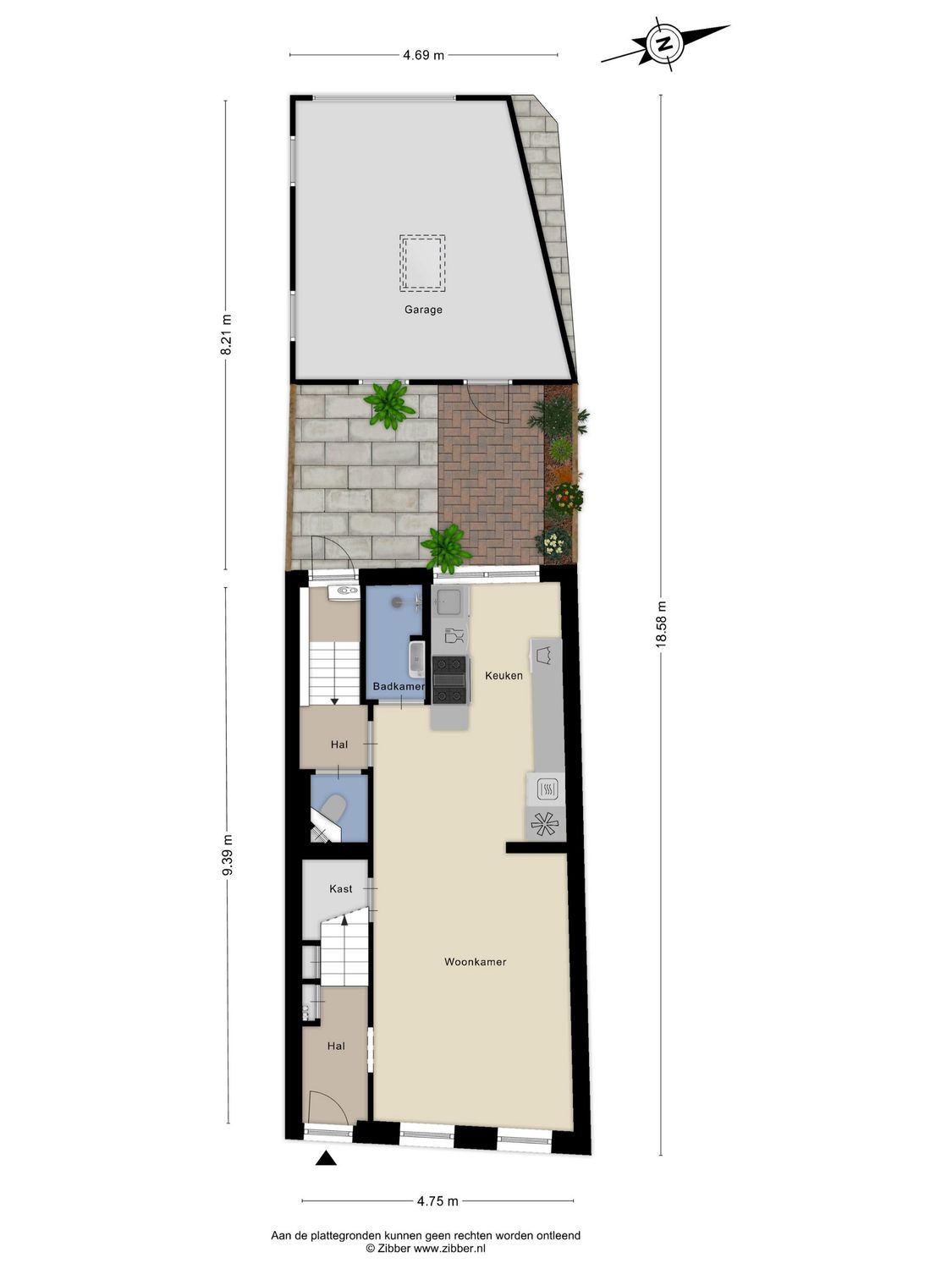 Stationsweg 10, HEENVLIET plattegrond 1
