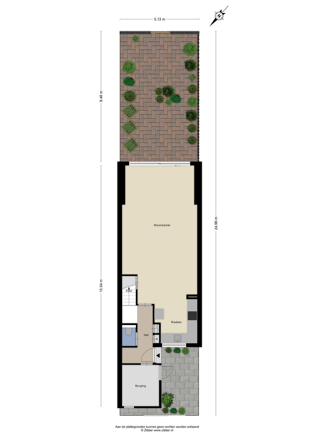 Mozartweg 31, SPIJKENISSE plattegrond 1
