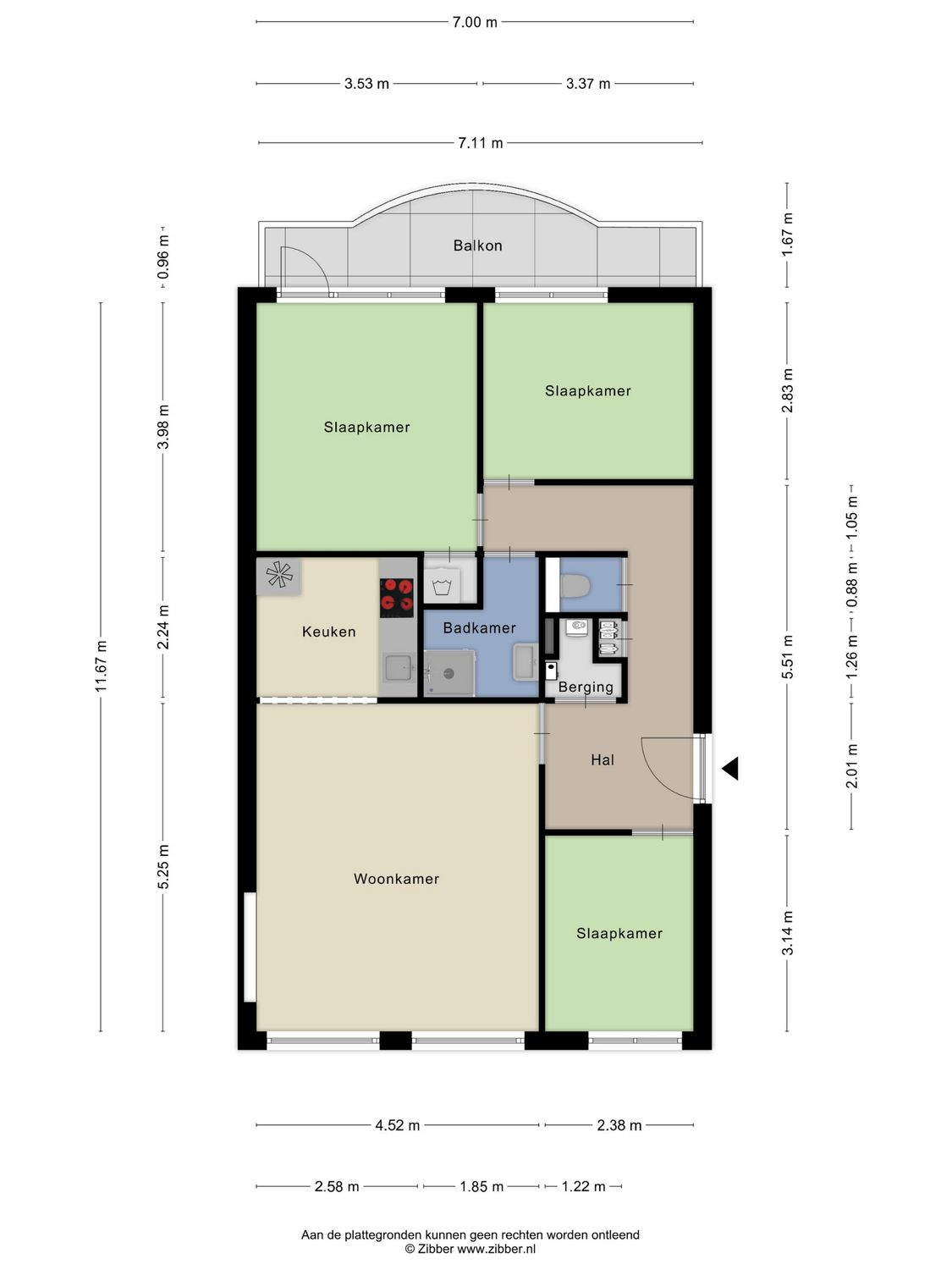 Maasboulevard 132, SPIJKENISSE plattegrond 0