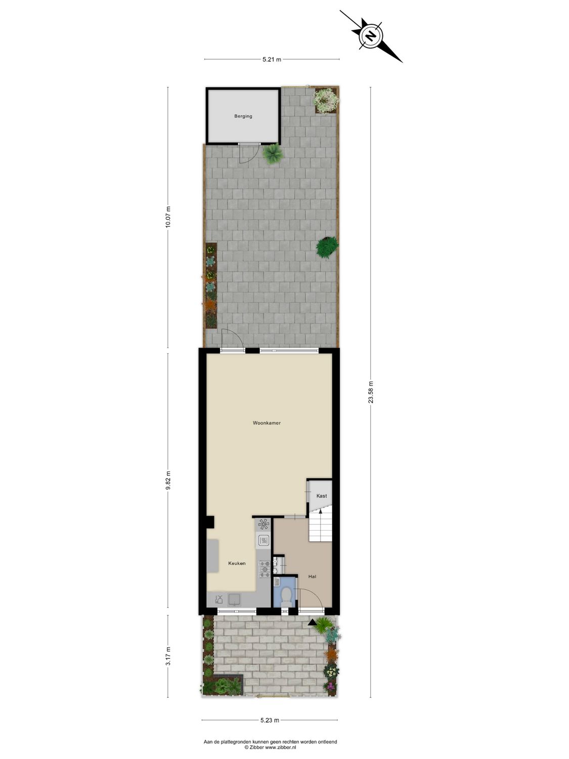 Buntgras 88, SPIJKENISSE plattegrond 1