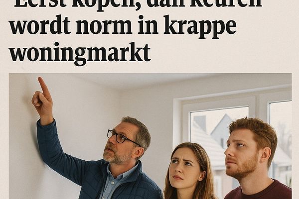 Kopers op losse schroeven: “Eerst kopen, dan keuren” wordt norm in krappe woningmarkt