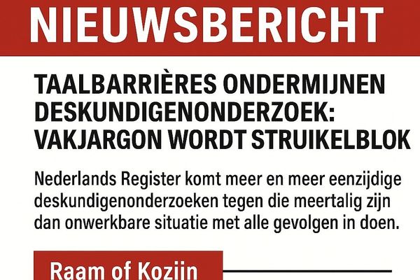 Taalbarrières ondermijnen deskundigenonderzoek: vakjargon wordt struikelblok