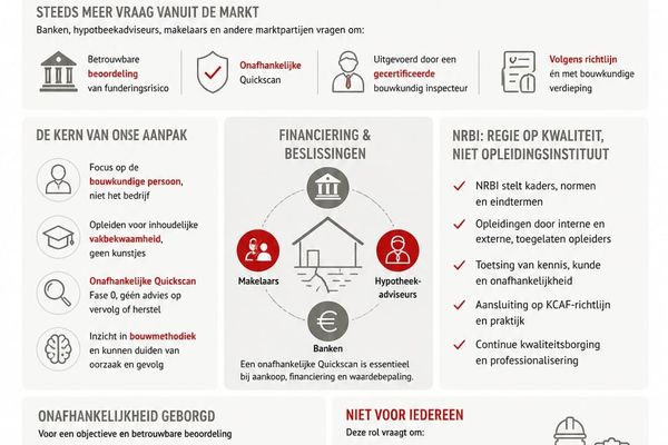 NRBI neemt regie: waarom onafhankelijke Quickscan Fase 0 essentieel is bij funderingsrisico&rsquo;s