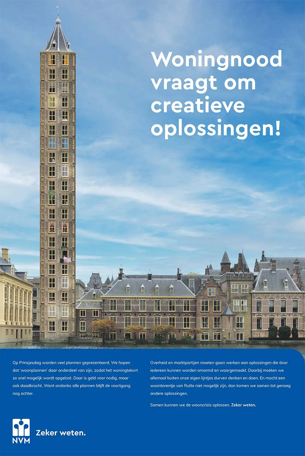 Oproep NVM Prinsjesdag