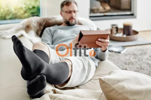 Lange Kompressionsstrümpfe für gesunde und leichte Beine