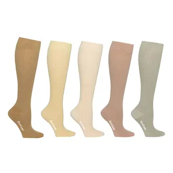 Bambus Beige - Kompressionsstrümpfe - 5 Paar