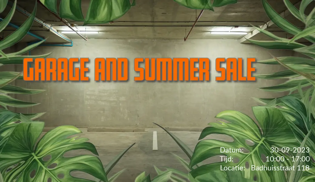 Garage and summer sale 