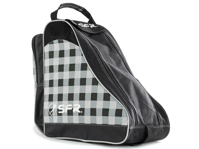 Designer Ice & Skate Bag Black Chequered - Schoudertas