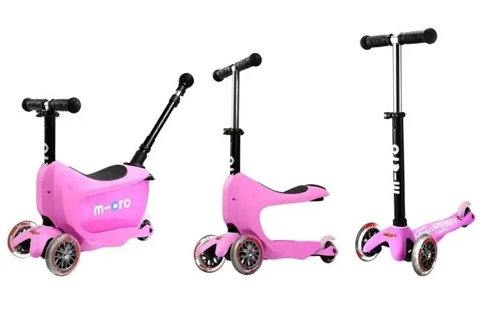 Mini 2Go Deluxe Push Roze Pink Loopfiets Step Complete