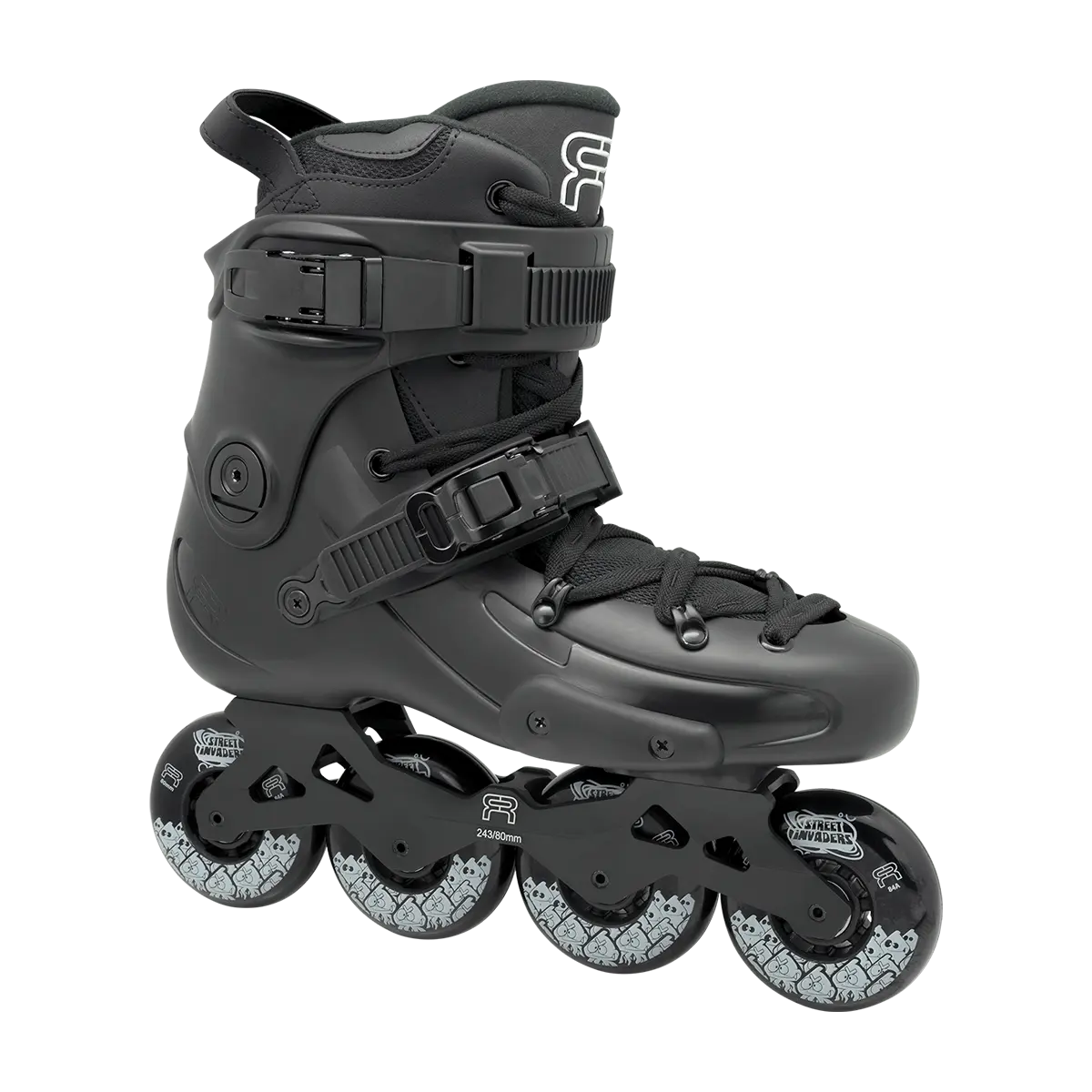 FR1 80 Black Zwart Free Skates