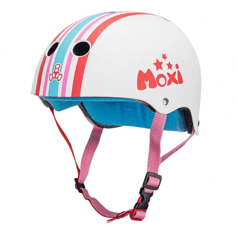 The Certified Sweatsaver Moxi Stripey Skate Helm