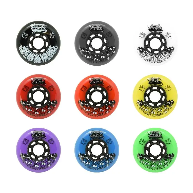 80mm Street Invaders 84A 4 Pack Skate Wielen