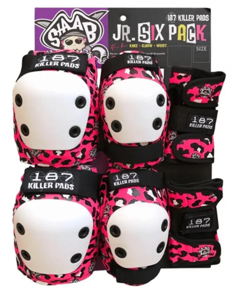 Junior Six Pack Pad Set Staab Pink Protectie