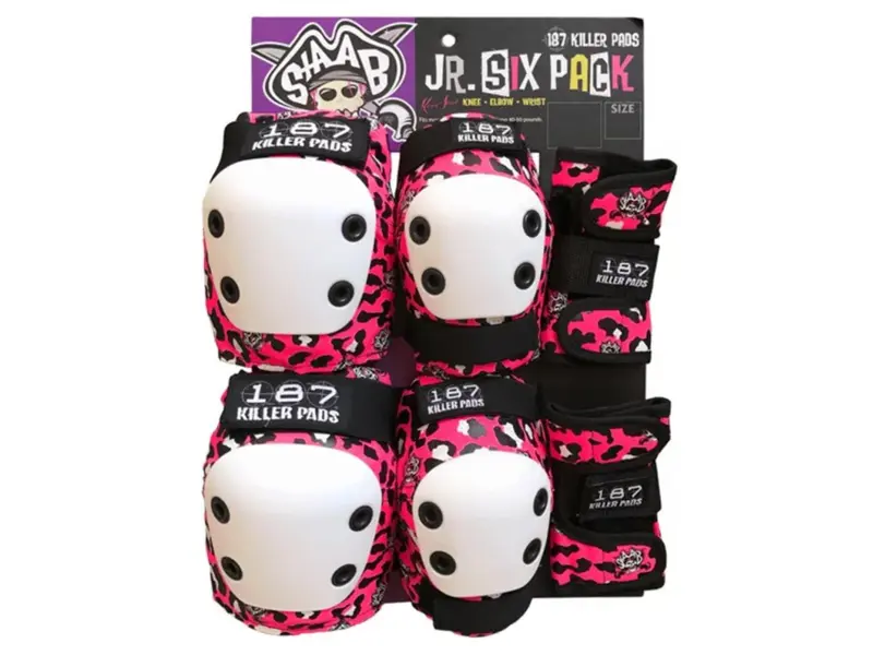 Junior Six-Pack Pad Set "Staab" Pink - Protectie