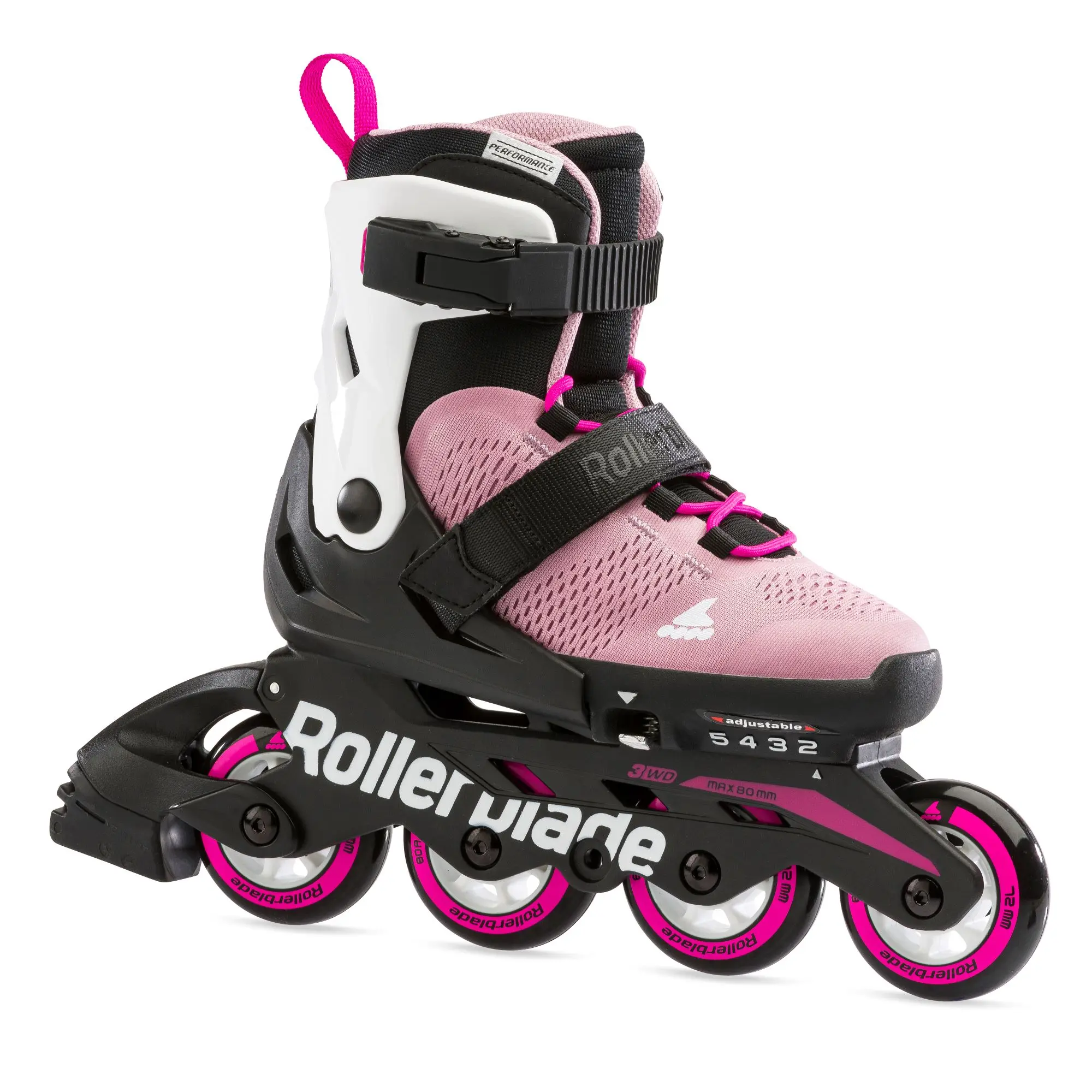 Microblade G Pink White Verstelbare Kinderskates