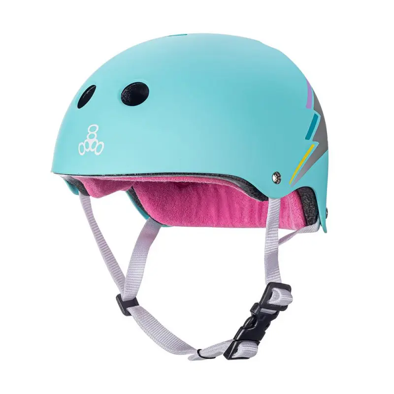 The Certified Sweatsaver Helmet Teal Hologram Skate Helm