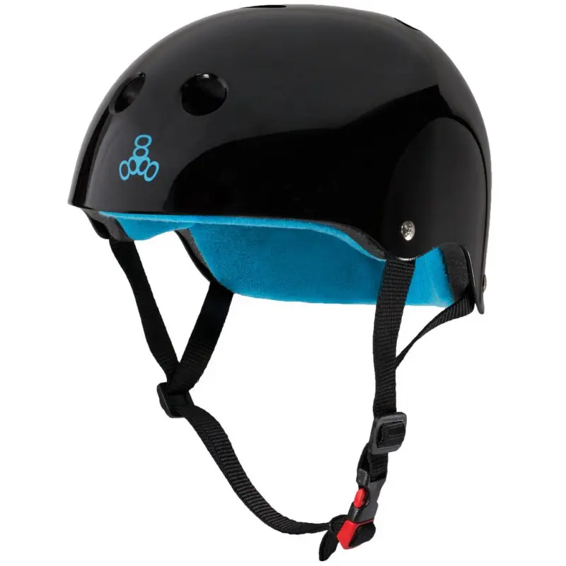 The Certified Sweatsaver Helmet Glossy Black Skate Helm