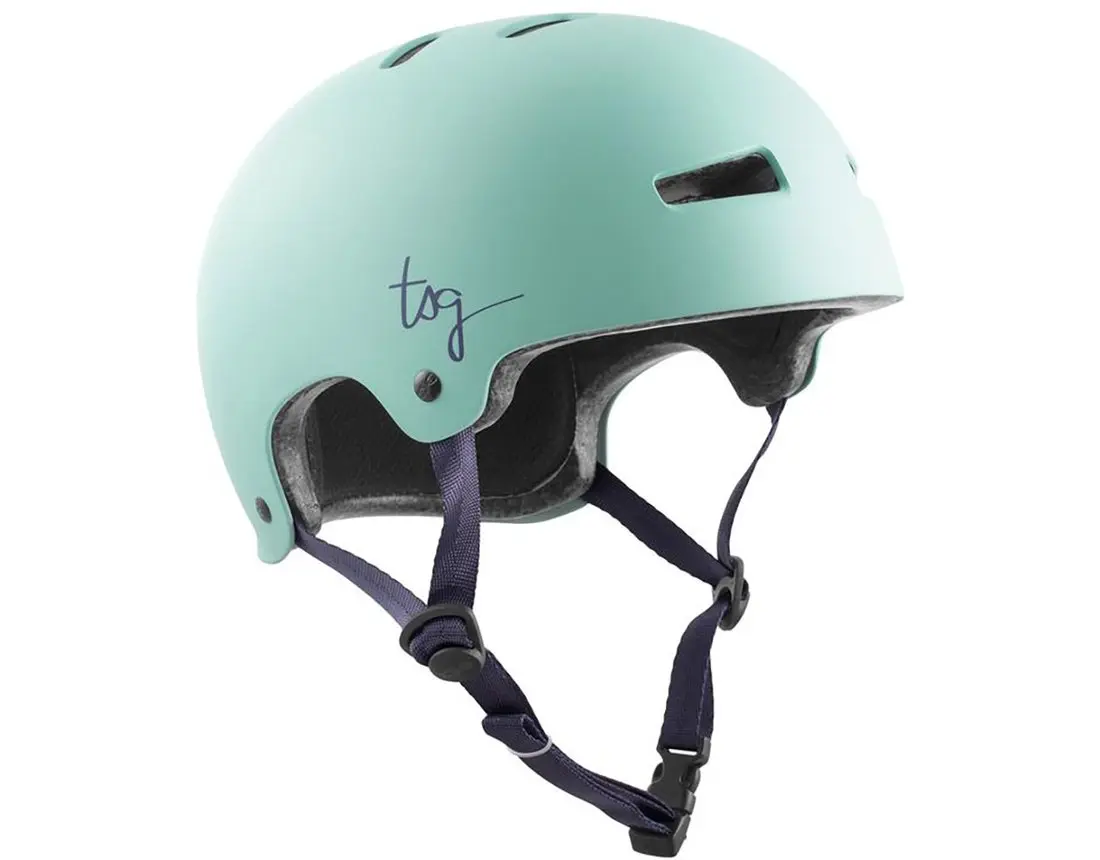 Evolution W Solid Color Satin Mint Skate Helm