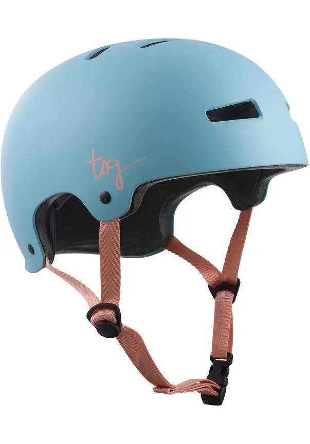 Evolution W Solid Color Satin Porcelain Blue Skate Helm