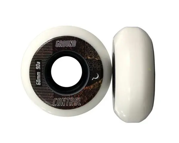 60mm GC Wheels 90A EarthCity White Skate wielen