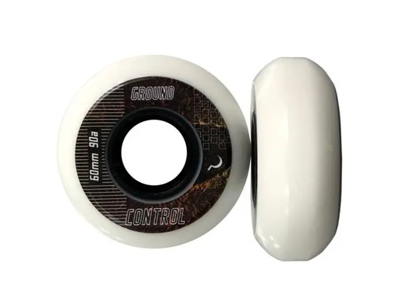 60mm GC Wheels 90A EarthCity White - Skate wielen