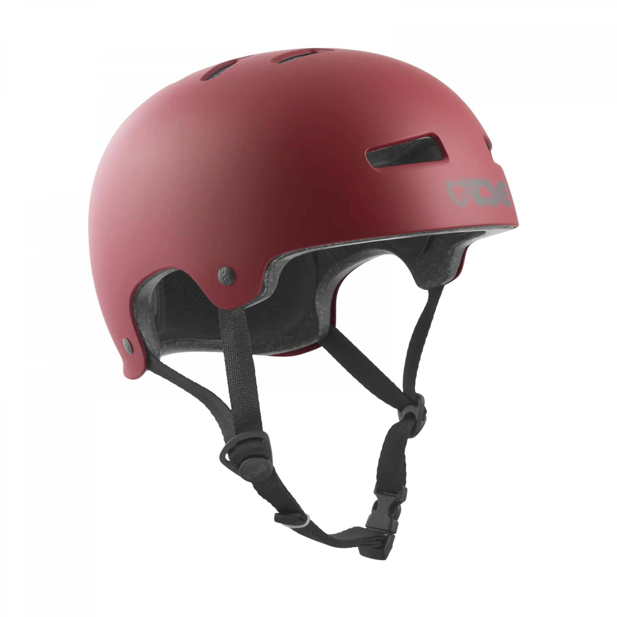 Evolution Solid Color Satin Oxblood Skate Helm